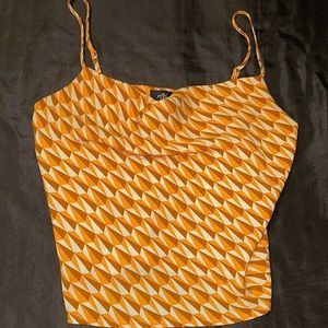 Silky Crowl-Neck Camisole Retro